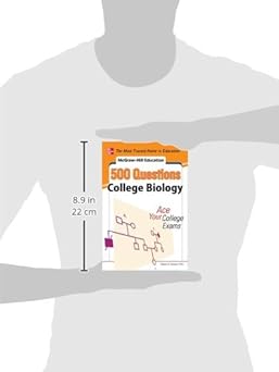 McGraw-Hill Education 500 College Biology Questions: Ace Your College Exams (Mcgraw Hill's Education 500 Questions) 1st 版本:圖片 3