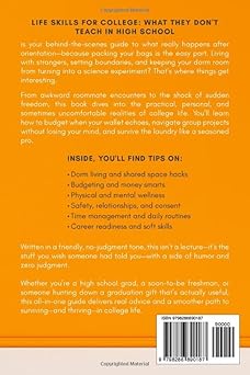 Life Skills For College: What They Don't Teach in High School: An Adulting Survival Guide on Dorm Living, Managing Money, Staying Healthy and Much More! Paperback – 2025年 7月 16日:圖片 2