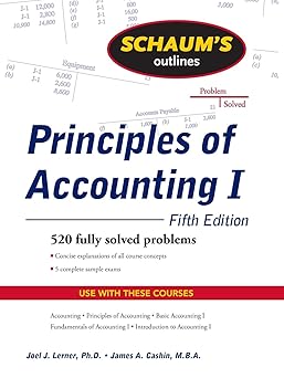 Schaum's Outline of Principles of Accounting I, Fifth Edition 5th 版本