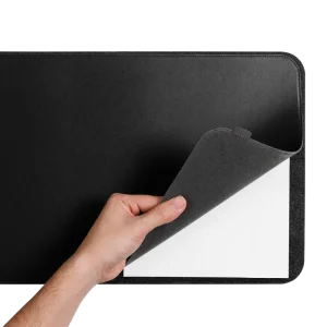 Orbitkey | Slim 純黑皮革辦公桌墊