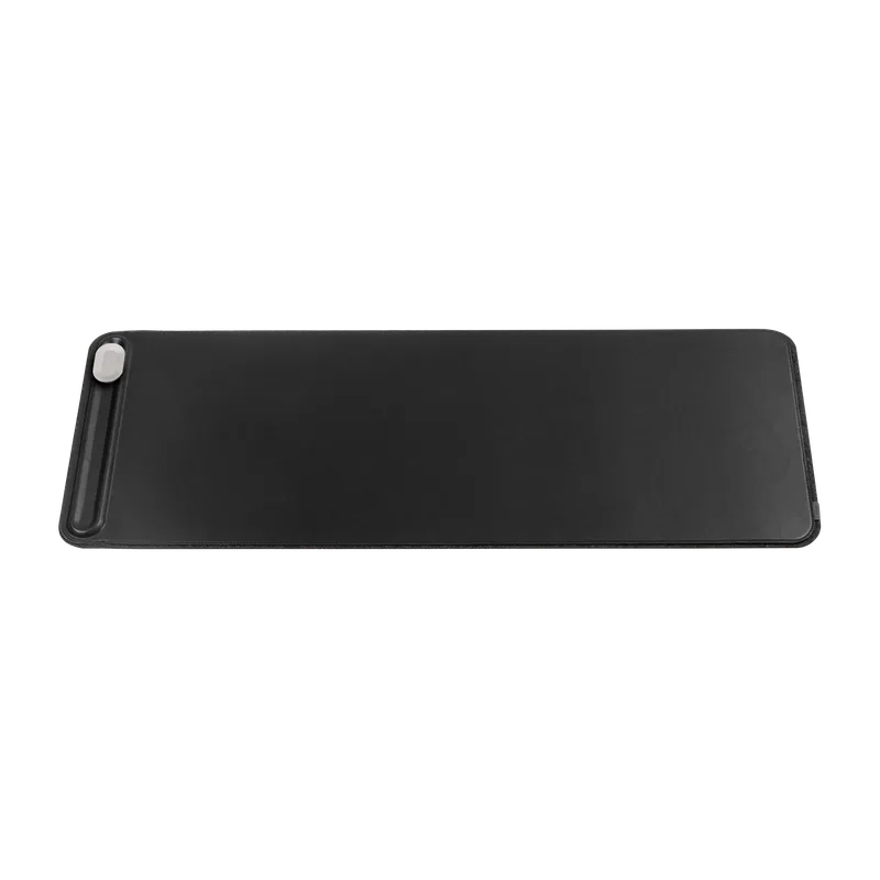 Orbitkey | Slim 純黑皮革辦公桌墊:圖片 2