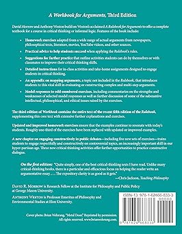 A Workbook for Arguments: A Complete Course in Critical Thinking 第三 版本:圖片 2