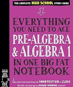 Everything You Need to Ace Pre-Algebra and Algebra 1 in One Big Fat Notebook