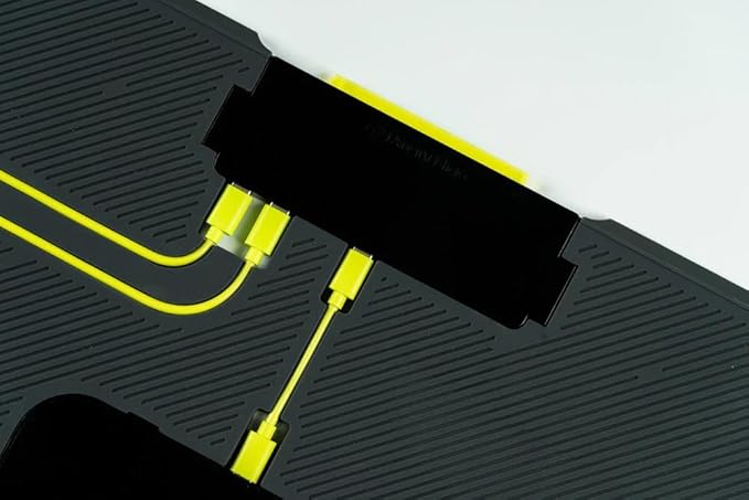 Angry miao 無線充電滑鼠墊,大型 RGB 遊戲桌墊,快速無線充電區域,延長防滑滑鼠墊,適合辦公室和遊戲,耐用防水表面:圖片 3