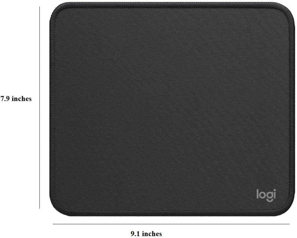 Logitech 羅技 滑鼠墊 - Studio 系列,電腦滑鼠墊,防滑橡膠底座,易於滑翔,防潑濺表面,耐用材料,便攜,現代設計,石墨色:圖片 2