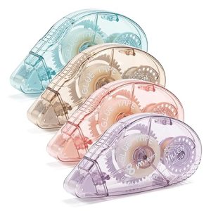 4 件組 雙面膠帶滾輪 剪貼簿用品 手工藝用膠帶滾輪 雙面膠帶架 適用於剪貼簿 學校辦公室日記用品 (0.8 x 8.0 公分)