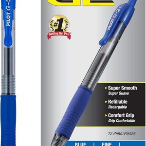 Pilot G2 可伸縮優質中性墨水滾輪圓珠筆 4盒組合裝 黑色精細筆尖 總計 48 支筆 46055